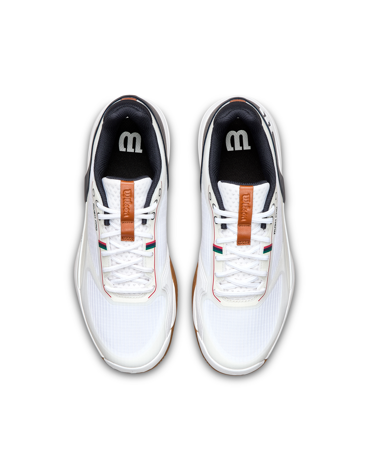 Wilson Rush Pro 5 Mens Tennis Shoes, White/Navy Blazer/Gum - alternate view 4