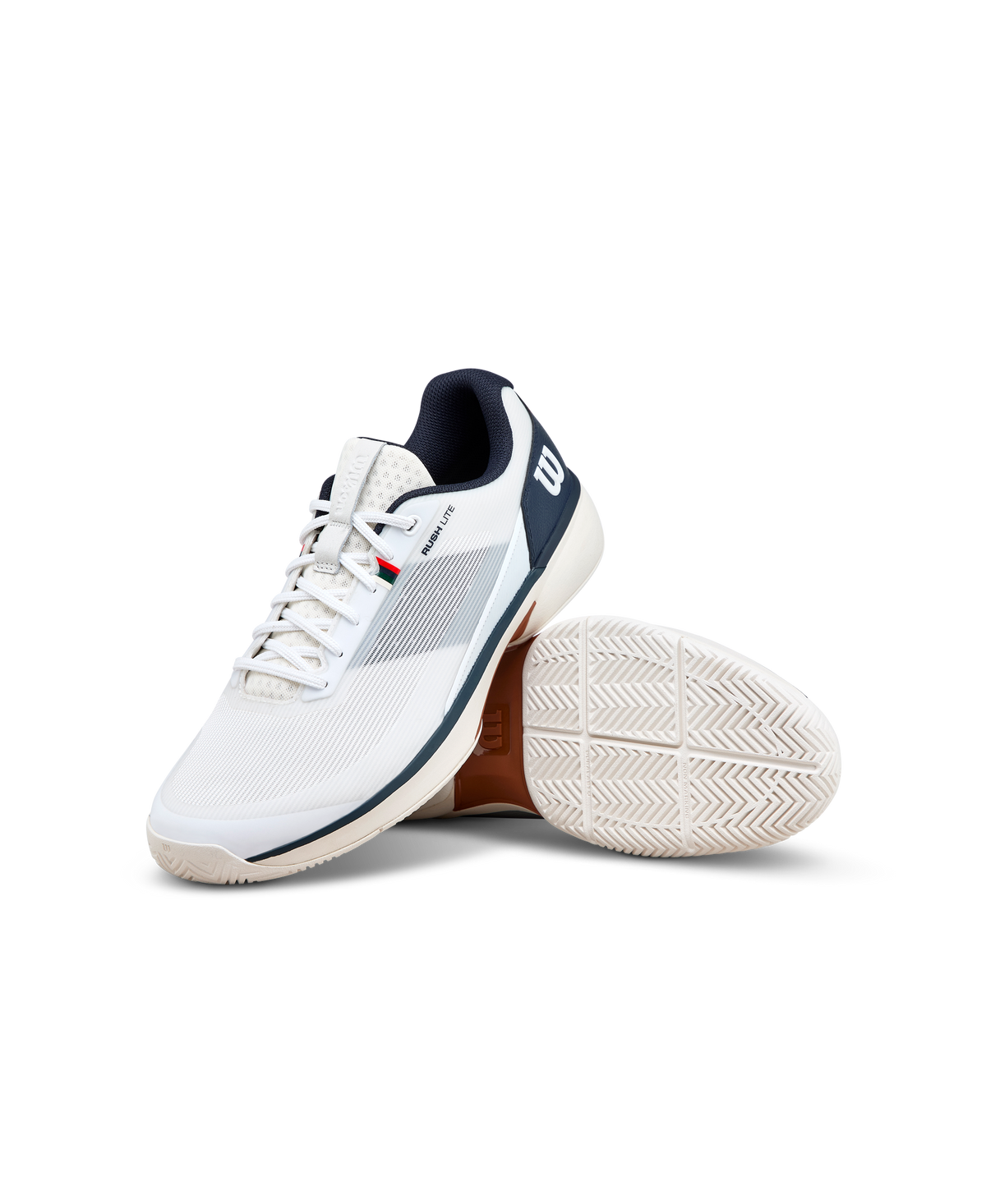 Wilson Rush Lite 5 Mens Tennis Shoes, White/Navy Blazer/Tofu - alternate view 6