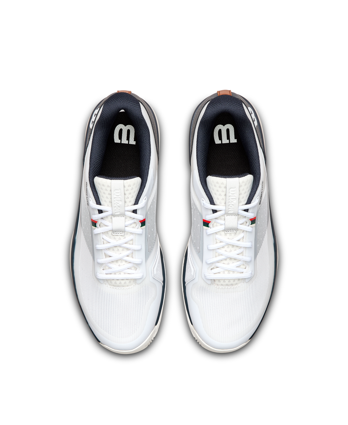Wilson Rush Lite 5 Mens Tennis Shoes, White/Navy Blazer/Tofu - alternate view 4
