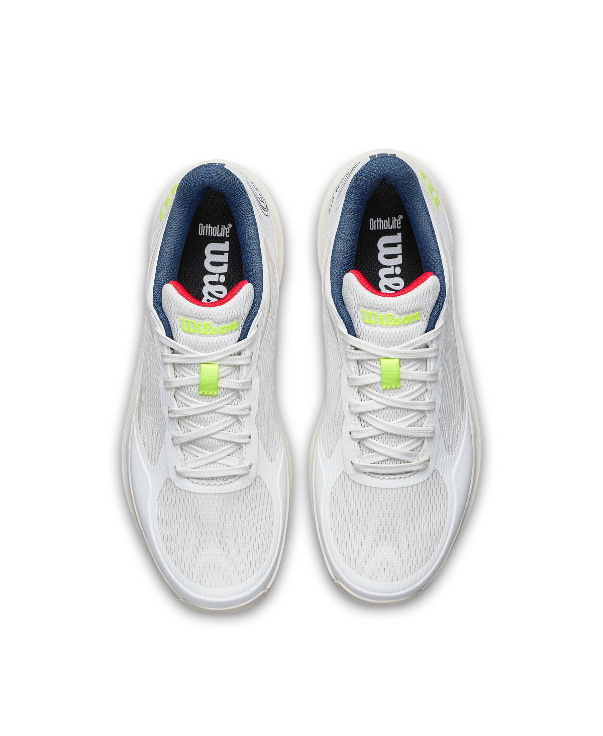 Wilson Hurakn Lite Womens Padel Shoes, Snow White/Papyrus/Safety Yellow - alternate view 4