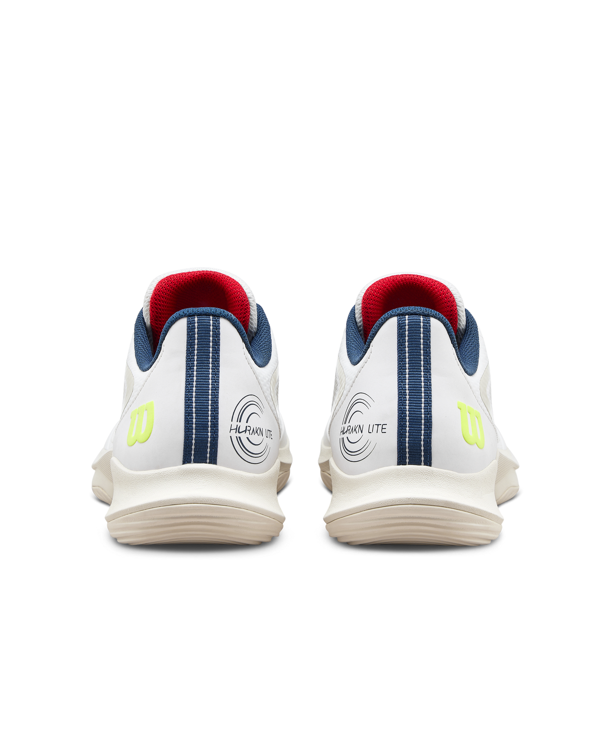 Wilson Hurakn Lite Womens Padel Shoes, Snow White/Papyrus/Safety Yellow - alternate view 5
