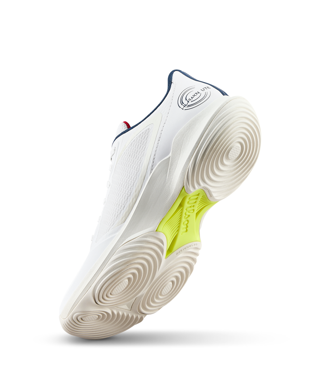 Wilson Hurakn Lite Womens Padel Shoes, Snow White/Papyrus/Safety Yellow - alternate view 3
