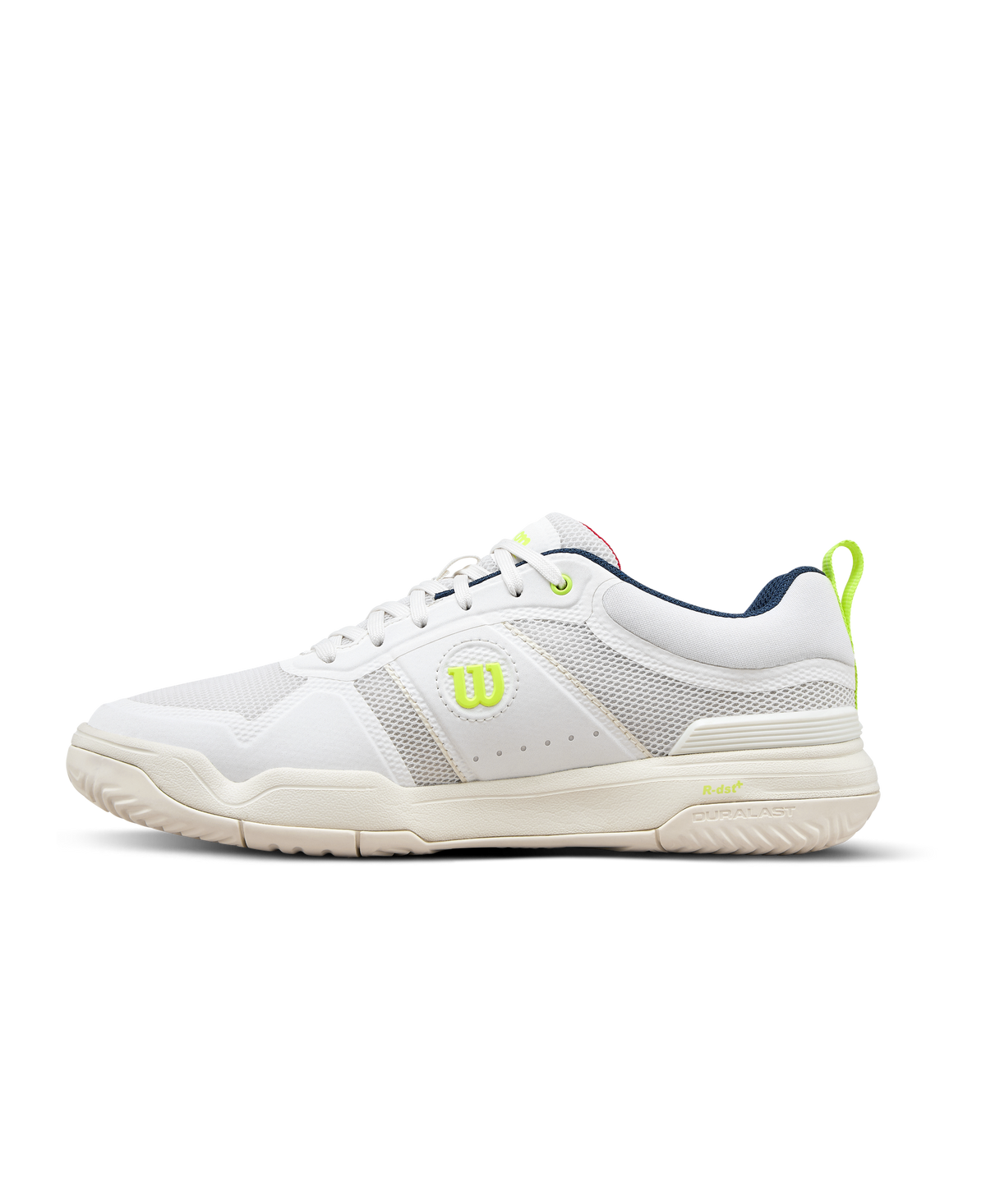 Wilson Pickle Pro Womens Pickleball Shoes, Snow White/Papyrus/Safety Yellow - main view