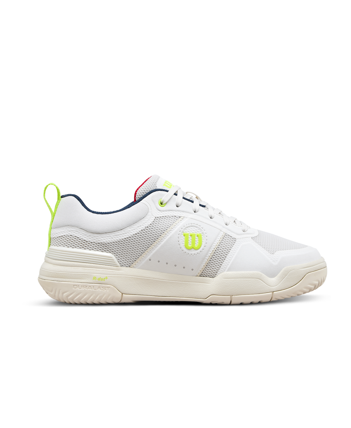 Wilson Pickle Pro Womens Pickleball Shoes, Snow White/Papyrus/Safety Yellow - alternate view 1