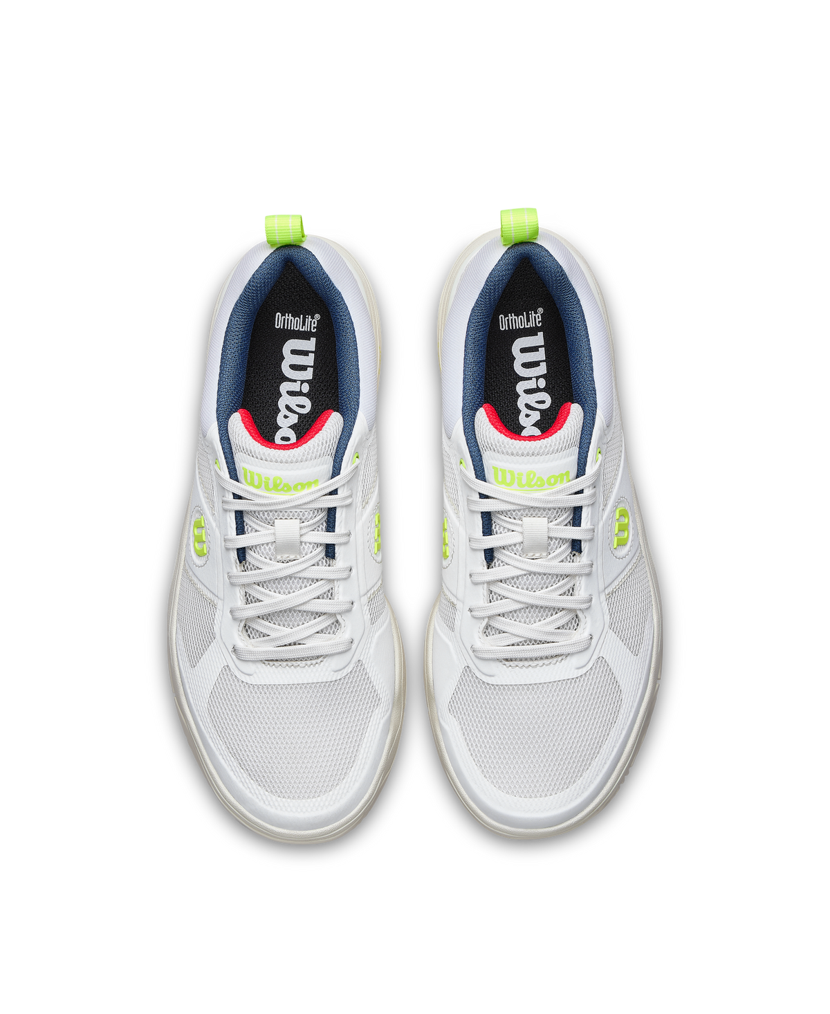 Wilson Pickle Pro Womens Pickleball Shoes, Snow White/Papyrus/Safety Yellow - alternate view 3
