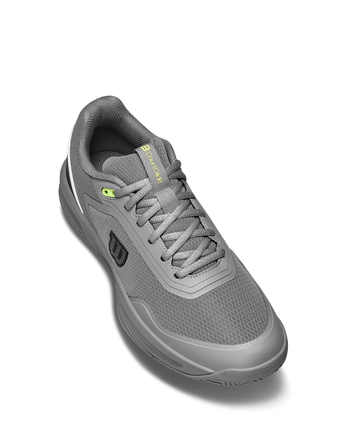 Wilson CourtGlide Mens Tennis Shoes, Titanium/Titanium/Black - alternate view 2