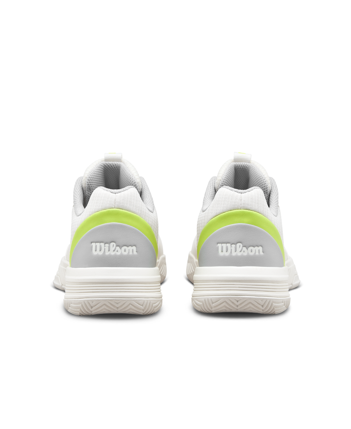 Wilson CourtGlide Womens Tennis Shoes, Snow White/Microchip/Safety Yellow - alternate view 5