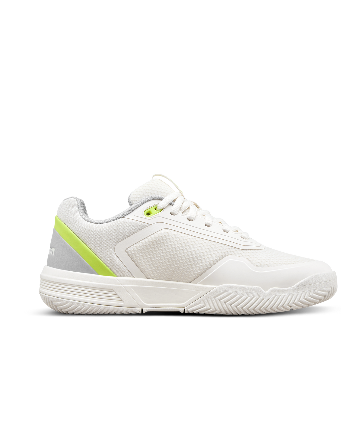 Wilson CourtGlide Womens Tennis Shoes, Snow White/Microchip/Safety Yellow - alternate view 1