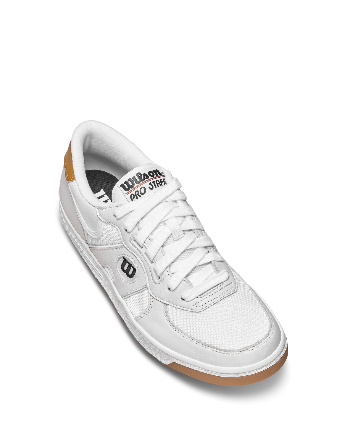 Wilson Pro Staff 87 Mesh Unisex Sneakers, White/White/Bone Brown - alternate view 2