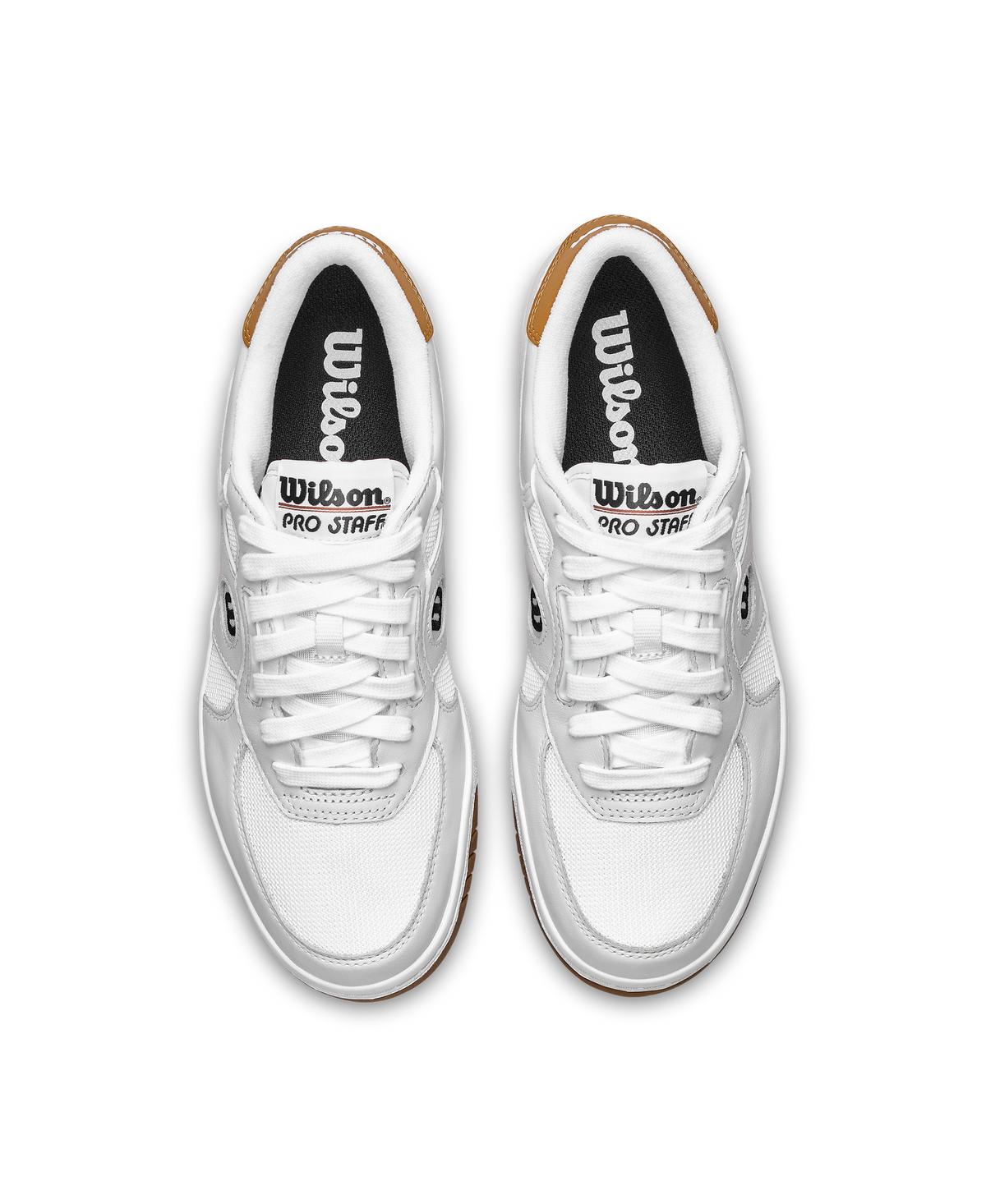 Wilson Pro Staff 87 Mesh Unisex Sneakers, White/White/Bone Brown - alternate view 4