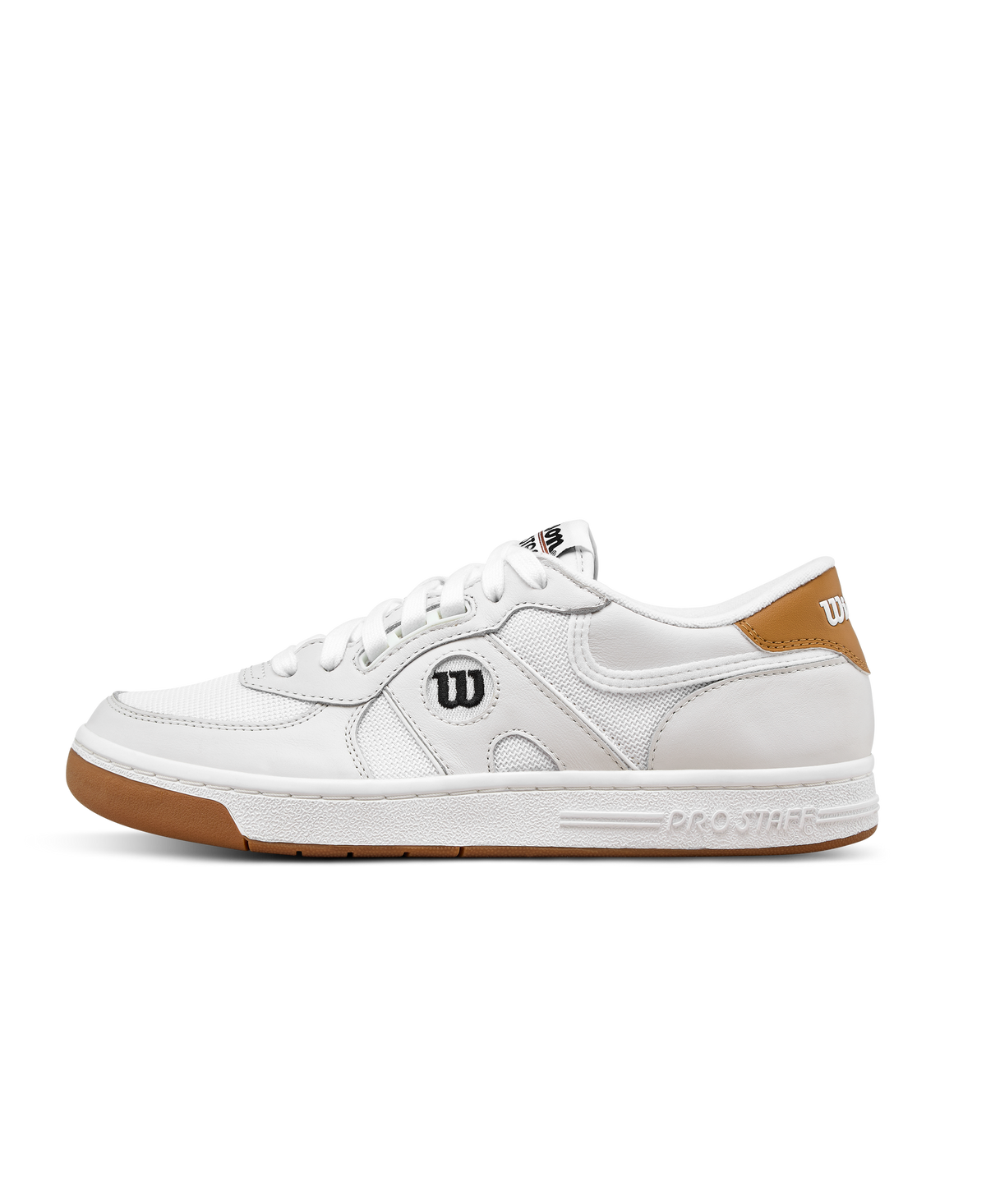 Wilson Pro Staff 87 Mesh Unisex Sneakers, White/White/Bone Brown - main view