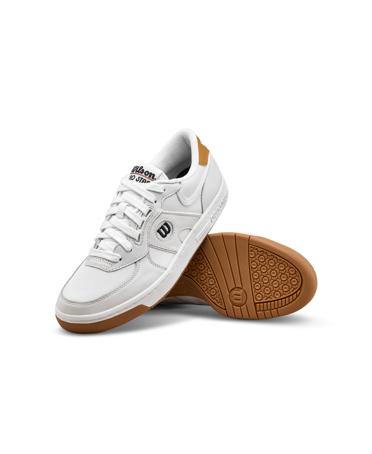 Wilson Pro Staff 87 Mesh Unisex Sneakers, White/White/Bone Brown - alternate view 6