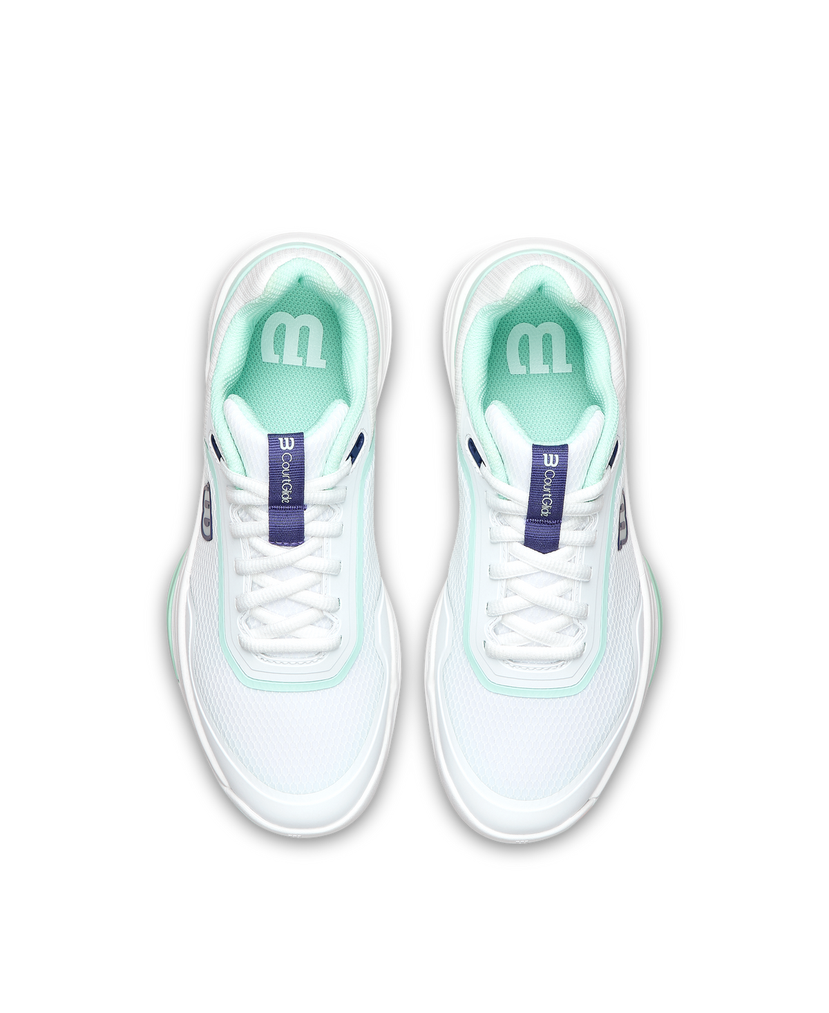 Wilson CourtGlide Womens Padel Shoes, White/Bay/Skipper Blue - alternate view 4