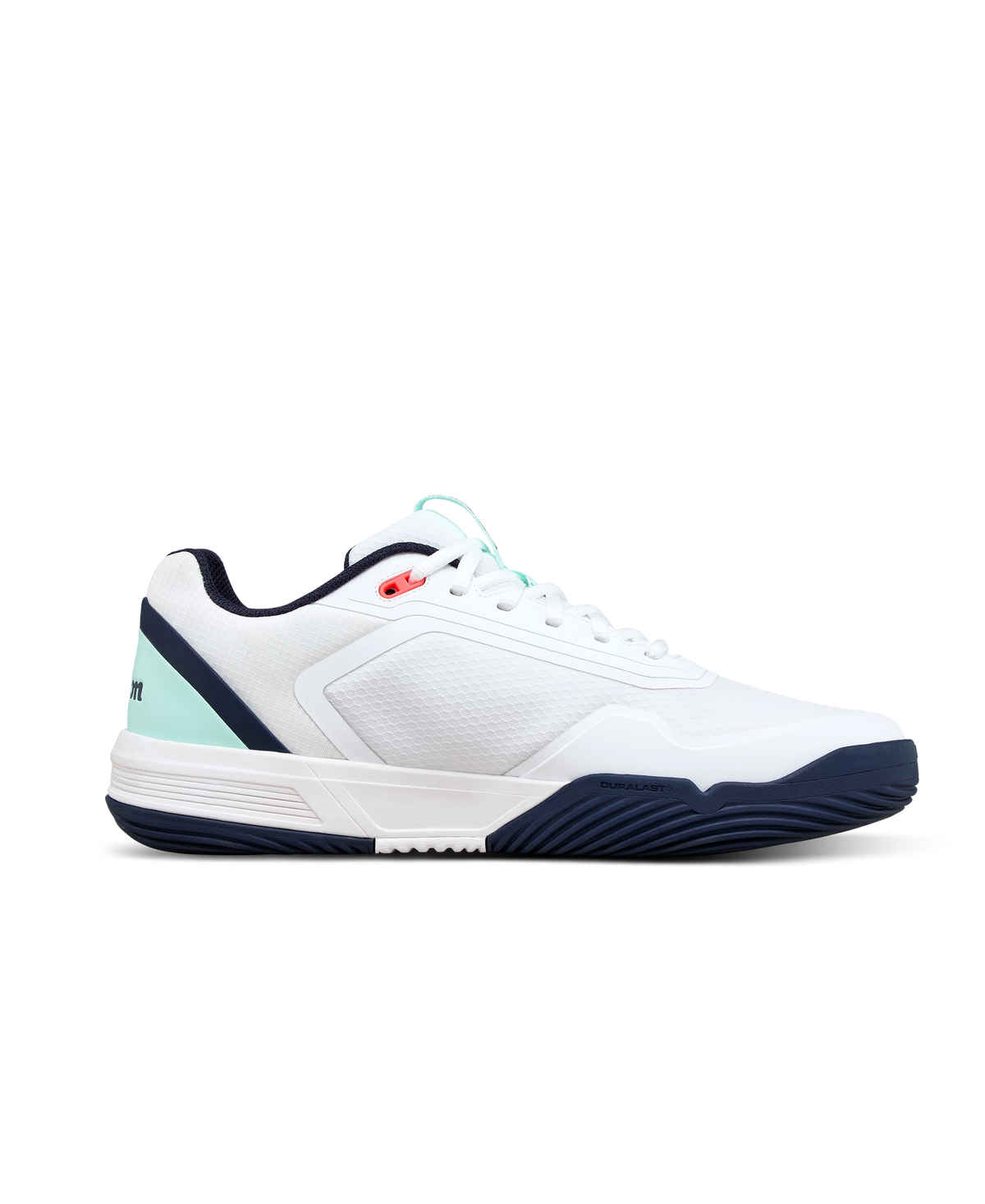 Wilson CourtGlide Mens Padel Shoes, White/Bay/Fiery Coral - alternate view 1