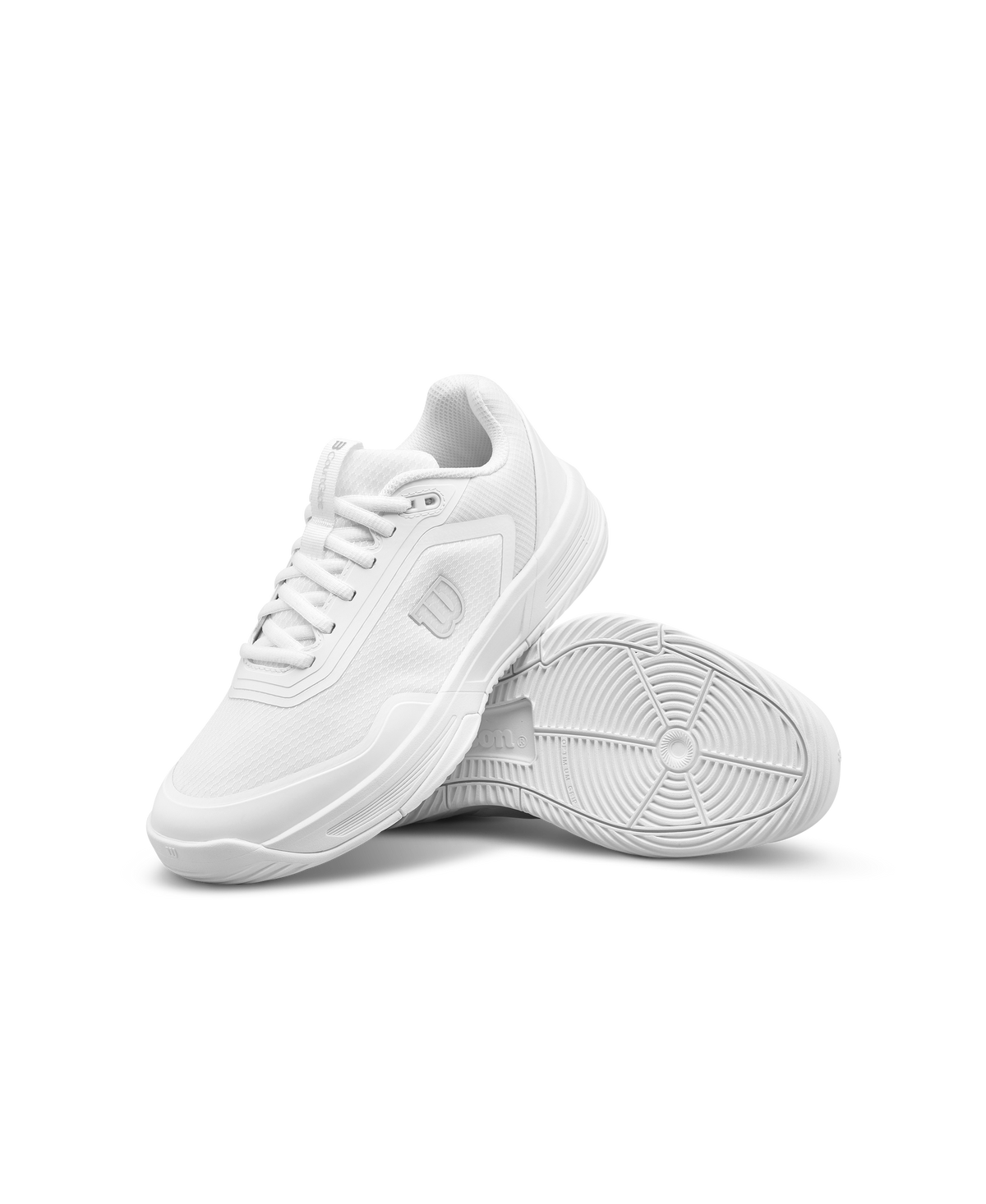 Wilson CourtGlide Womens Padel Shoes, White/White/Silver - alternate view 6