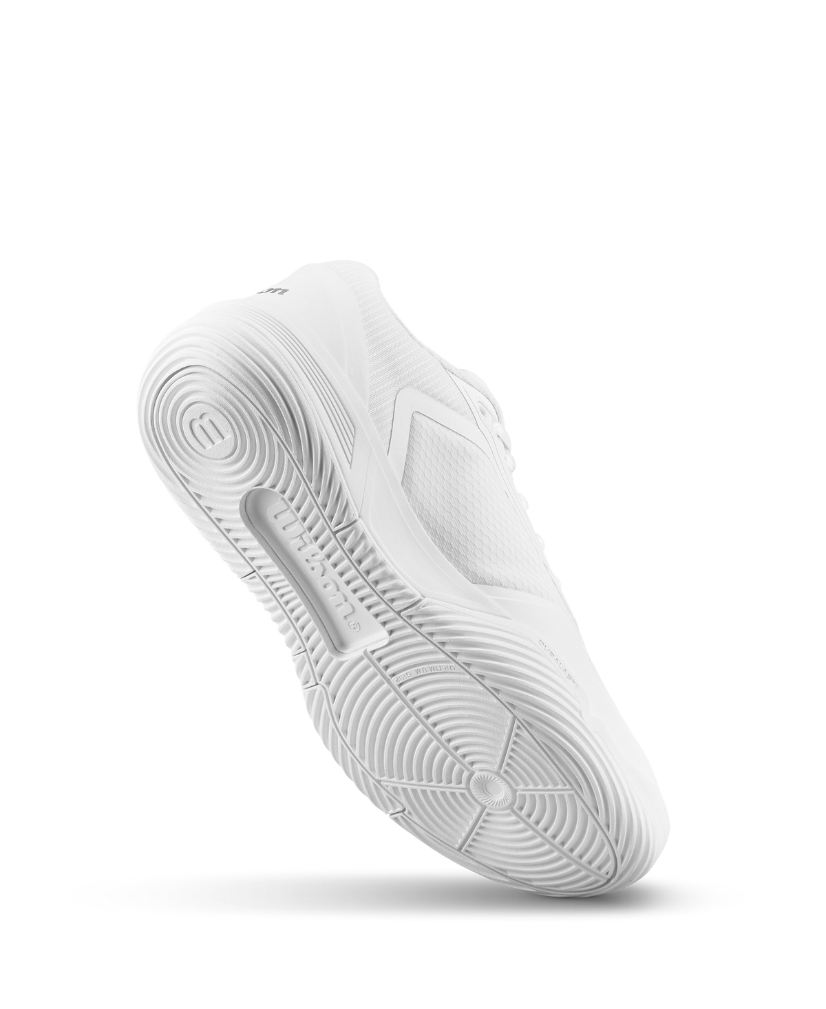 Wilson CourtGlide Womens Padel Shoes, White/White/Silver - alternate view 2