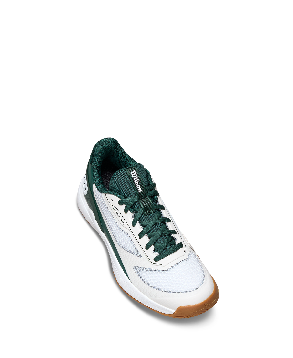 Wilson Rush Pro 5 Junior Tennis Shoes, White/Sycamore/Gum - alternate view 3
