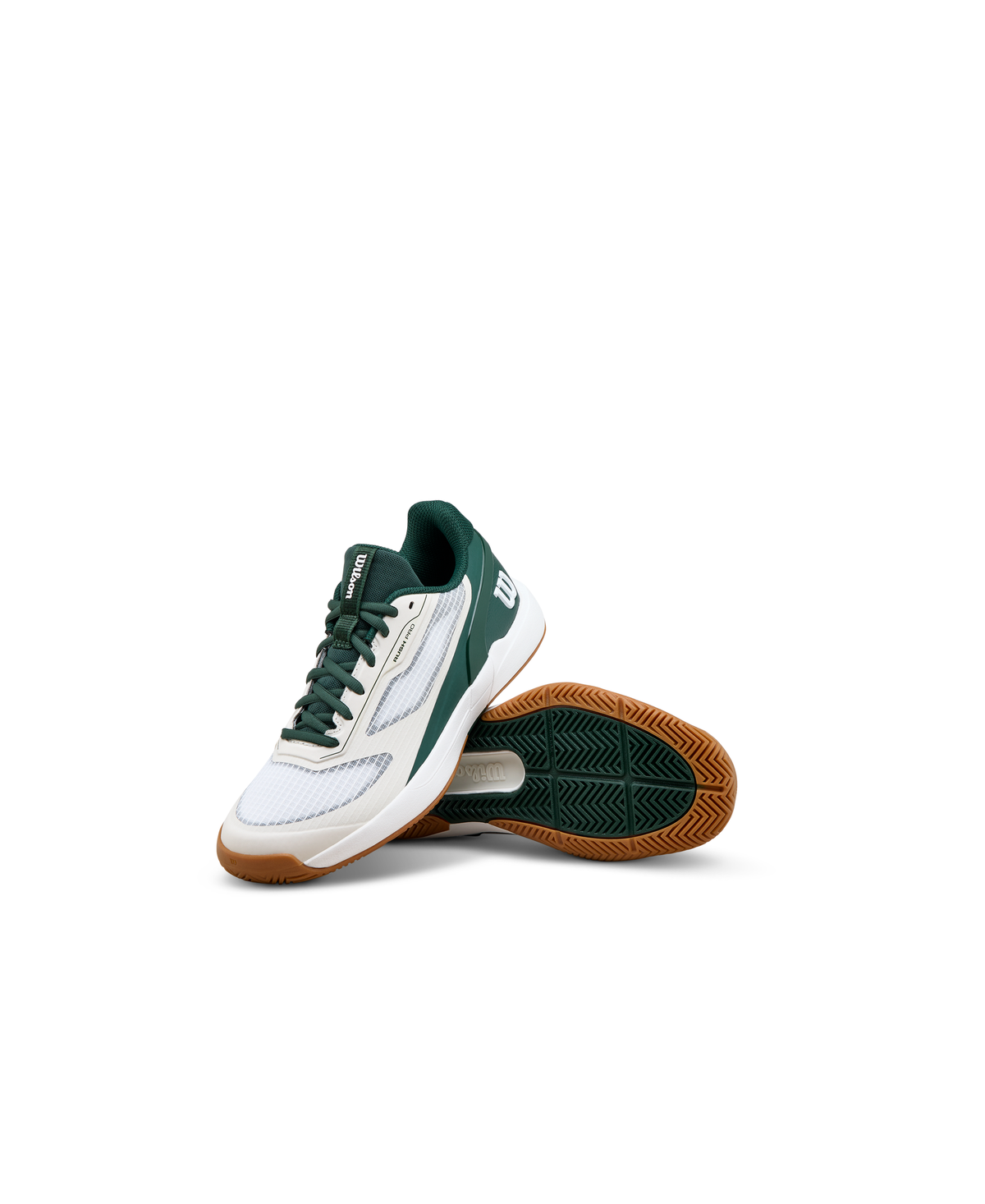 Wilson Rush Pro 5 Junior Tennis Shoes, White/Sycamore/Gum - alternate view 6