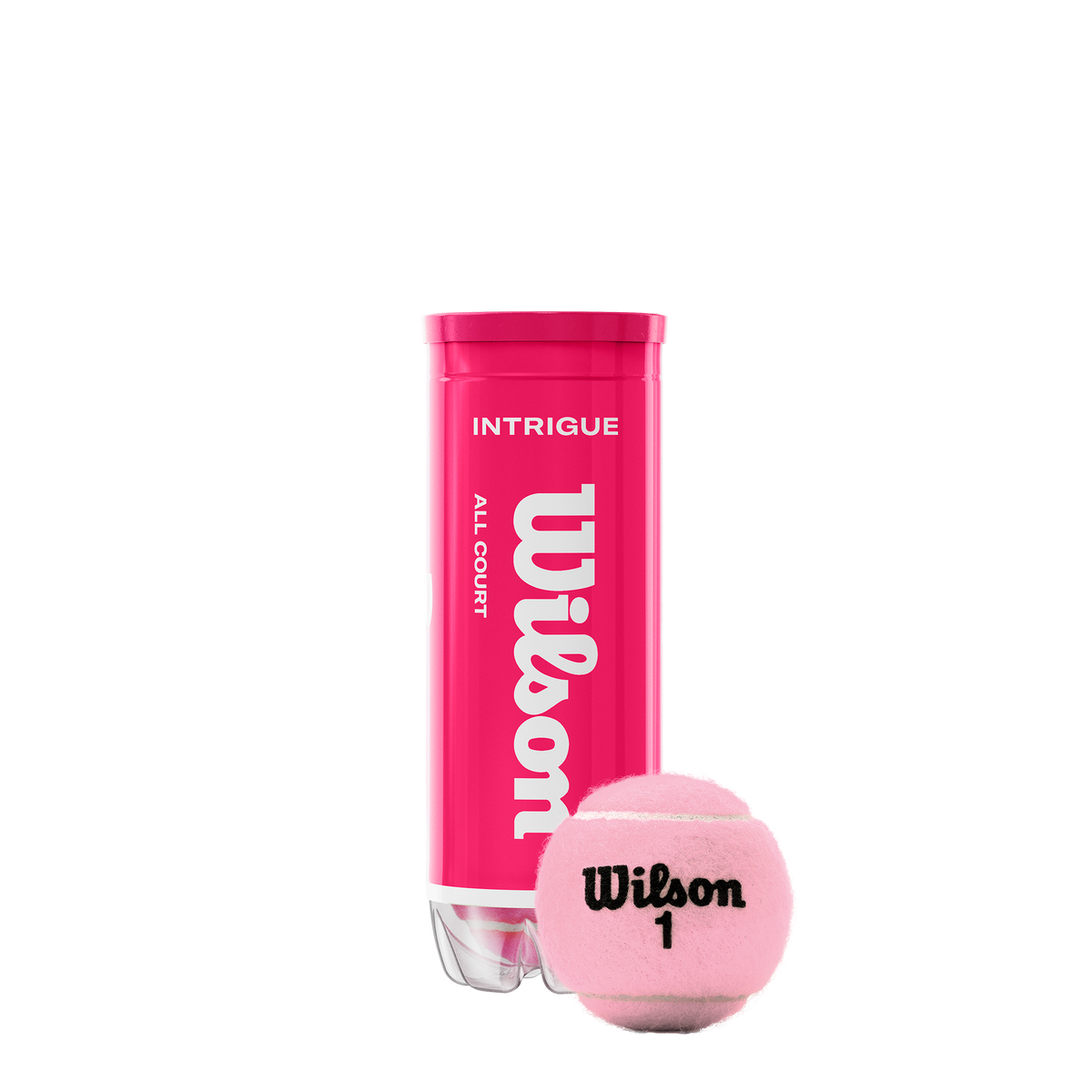 Wilson Intrigue All Court Pink Tennis Balls, Case of 12 Cans, 36 Balls - alternate view 3