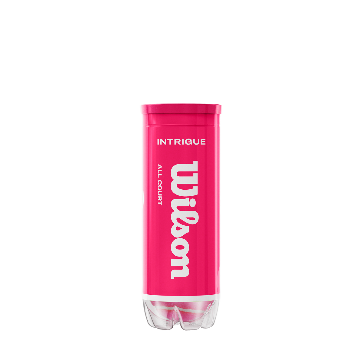 Wilson Intrigue All Court Pink Tennis Balls, Case of 12 Cans, 36 Balls - alternate view 1