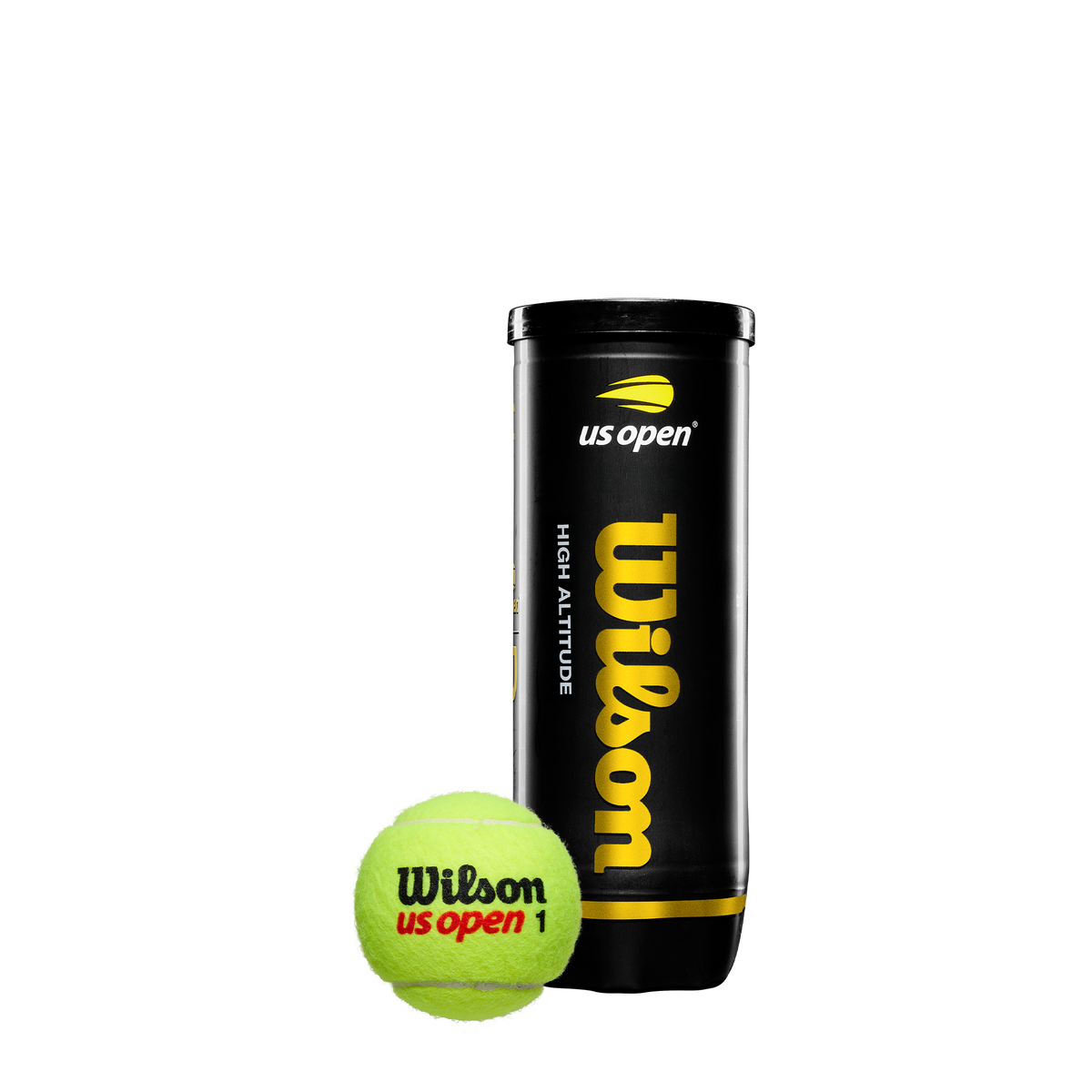 Wilson US Open High Altitude Tennis Balls, 3 Ball Cans, Case of 24 in Yellow - alternate view 3