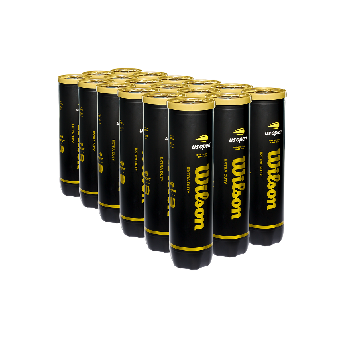 Wilson US Open Extra Duty Tennis Balls - 4 Ball Can - front