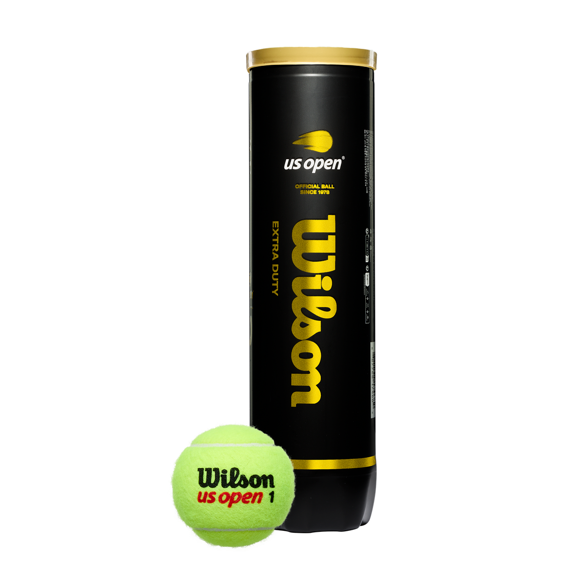 Wilson US Open Extra Duty Tennis Balls - 4 Ball Can - detail