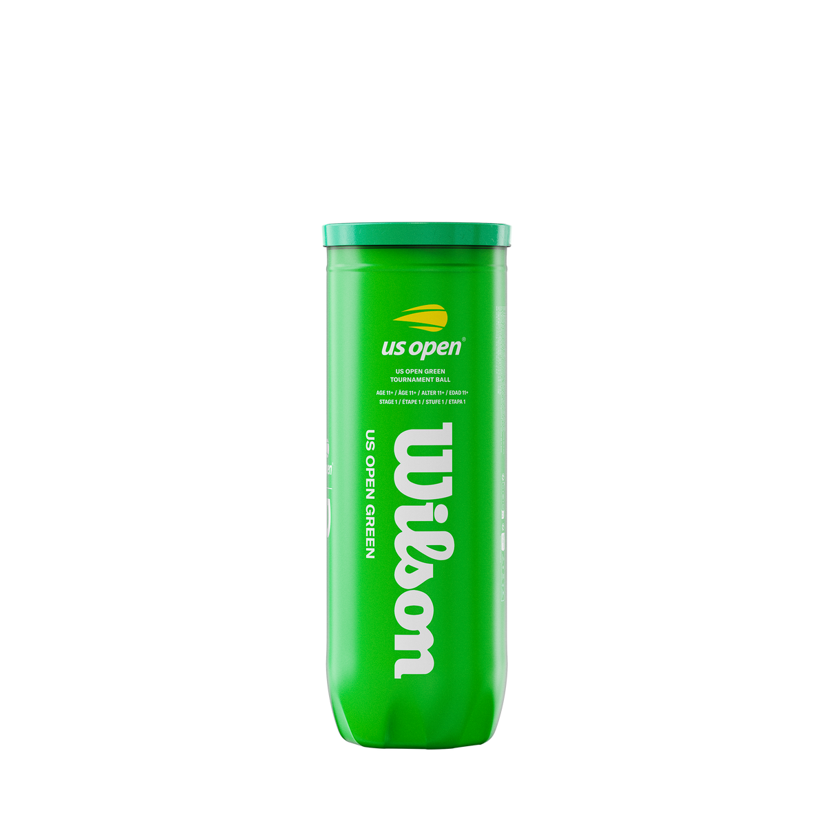 Wilson US Open Green Tournament Tennis Balls, 3 Ball Can - alternate view 1