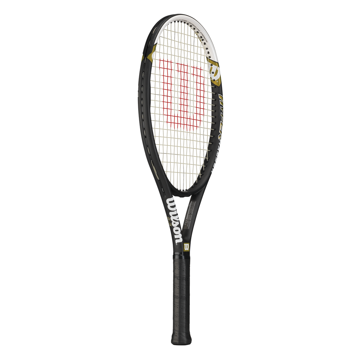 Wilson Hyper Hammer 5.3 Tennis Racket Strung, Black/White - main view
