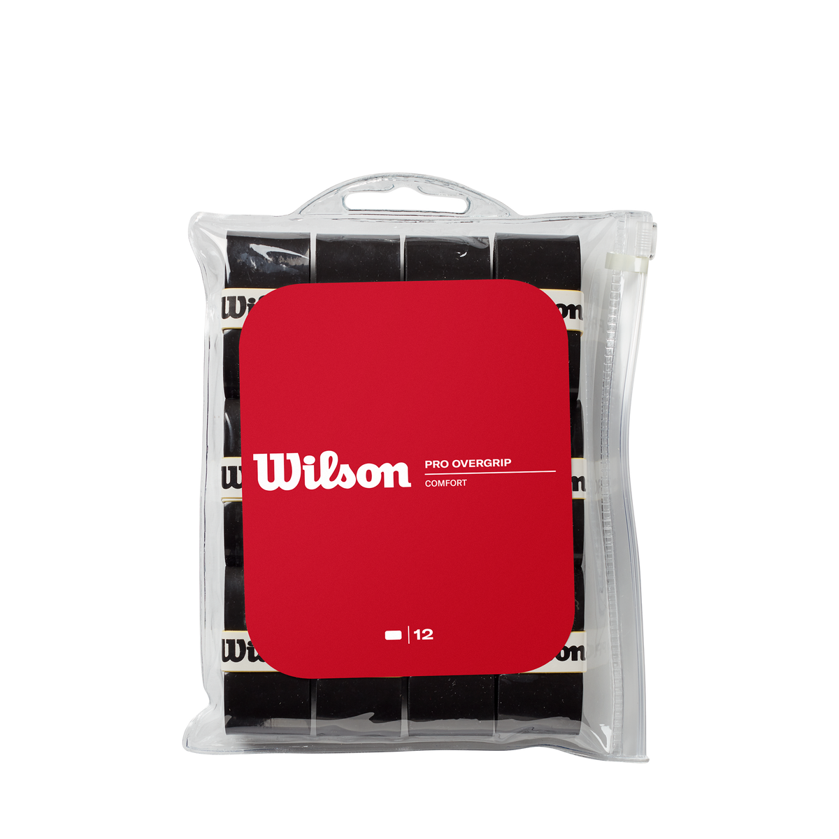 Wilson Pro Tennis Overgrip, Black, 12 Pack - main view