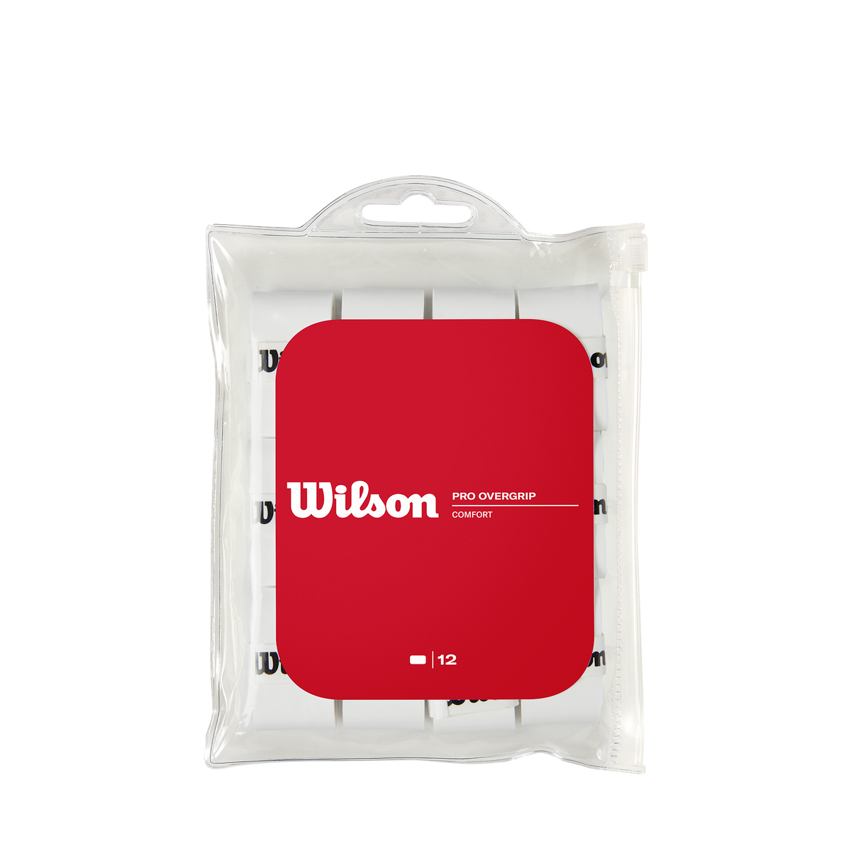 Wilson Pro Tennis Overgrip, White, 12 Pack - main view