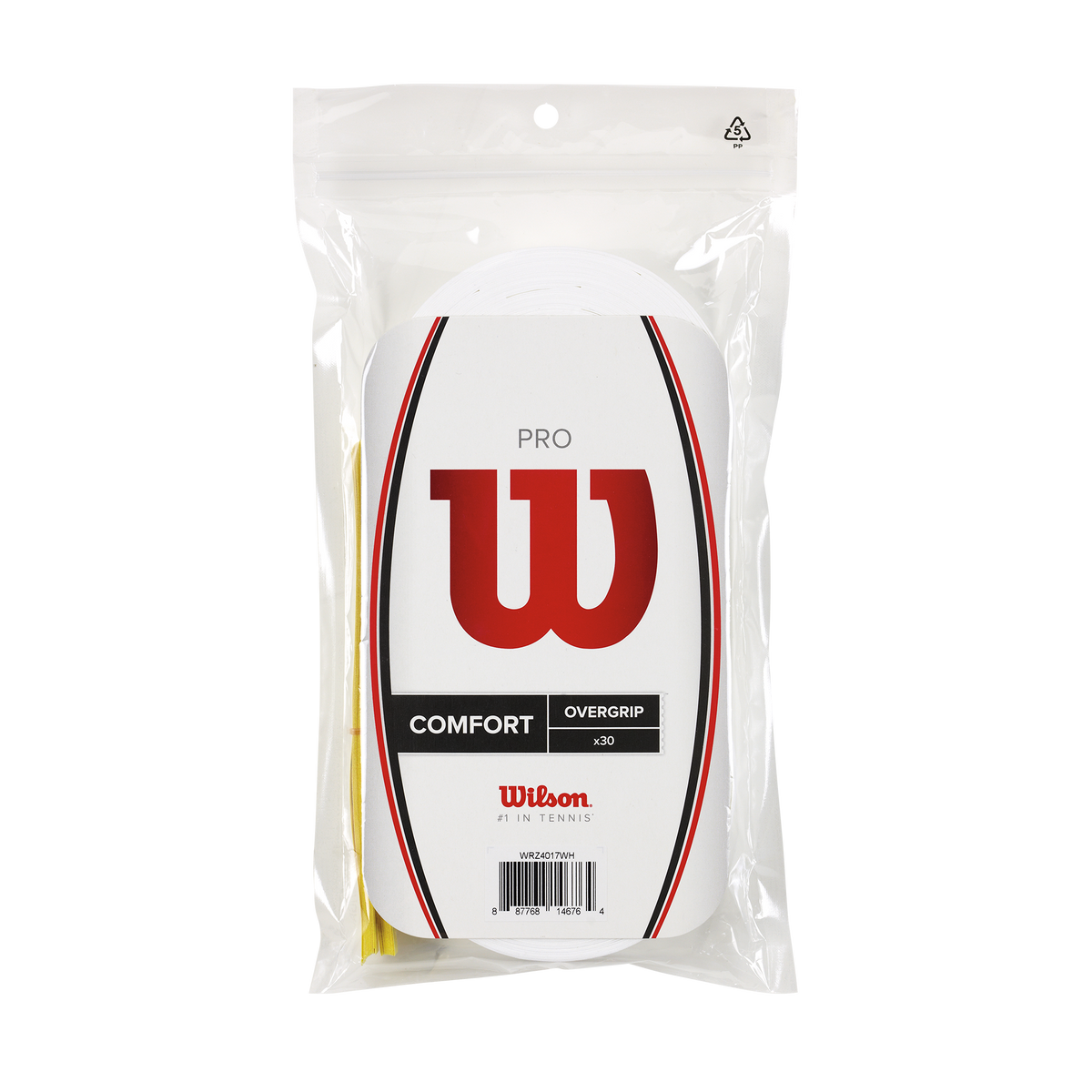 Wilson Pro Tennis Overgrip, White, 30 Pack - main view