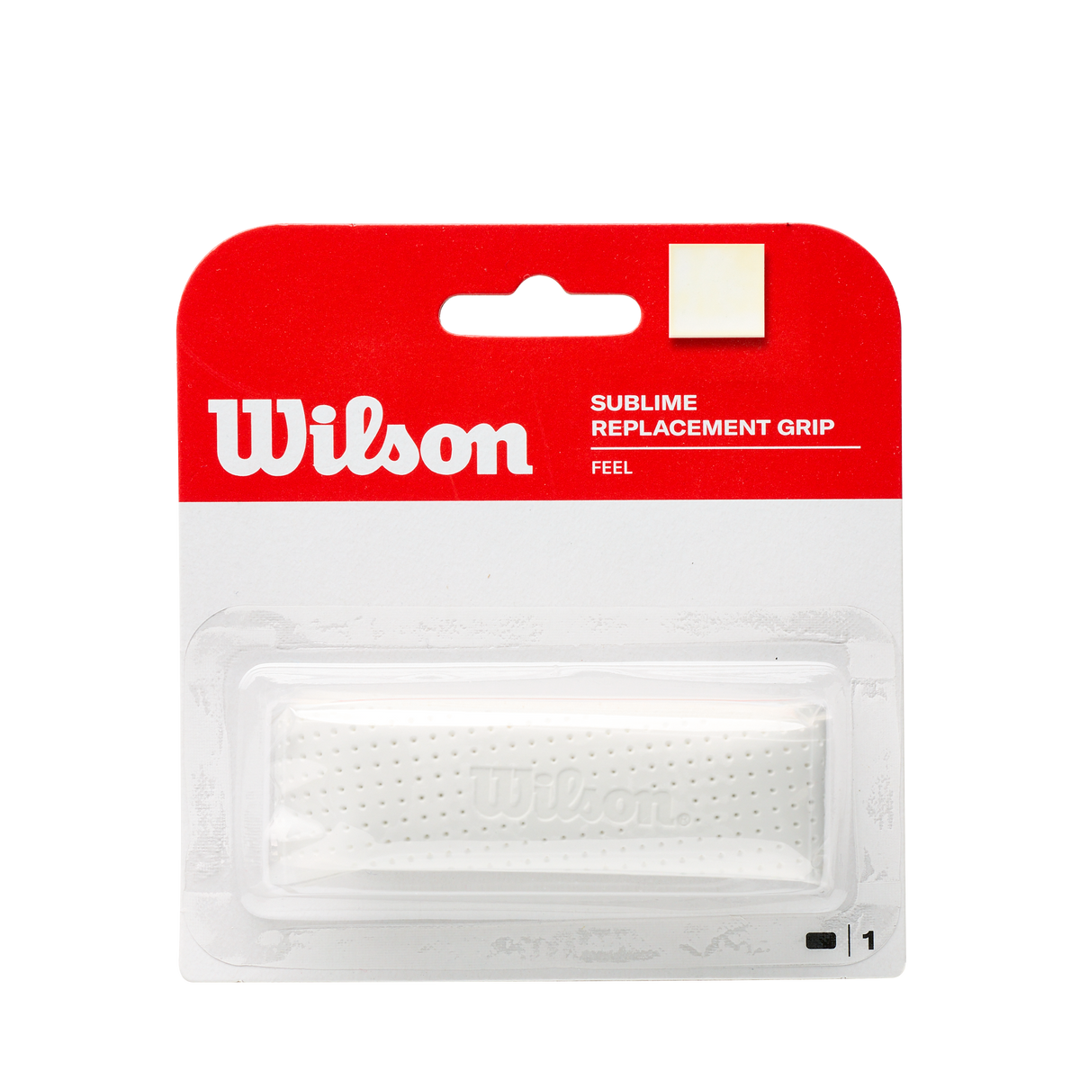 Wilson Sublime Replacement Tennis Racket Grip, White - main view