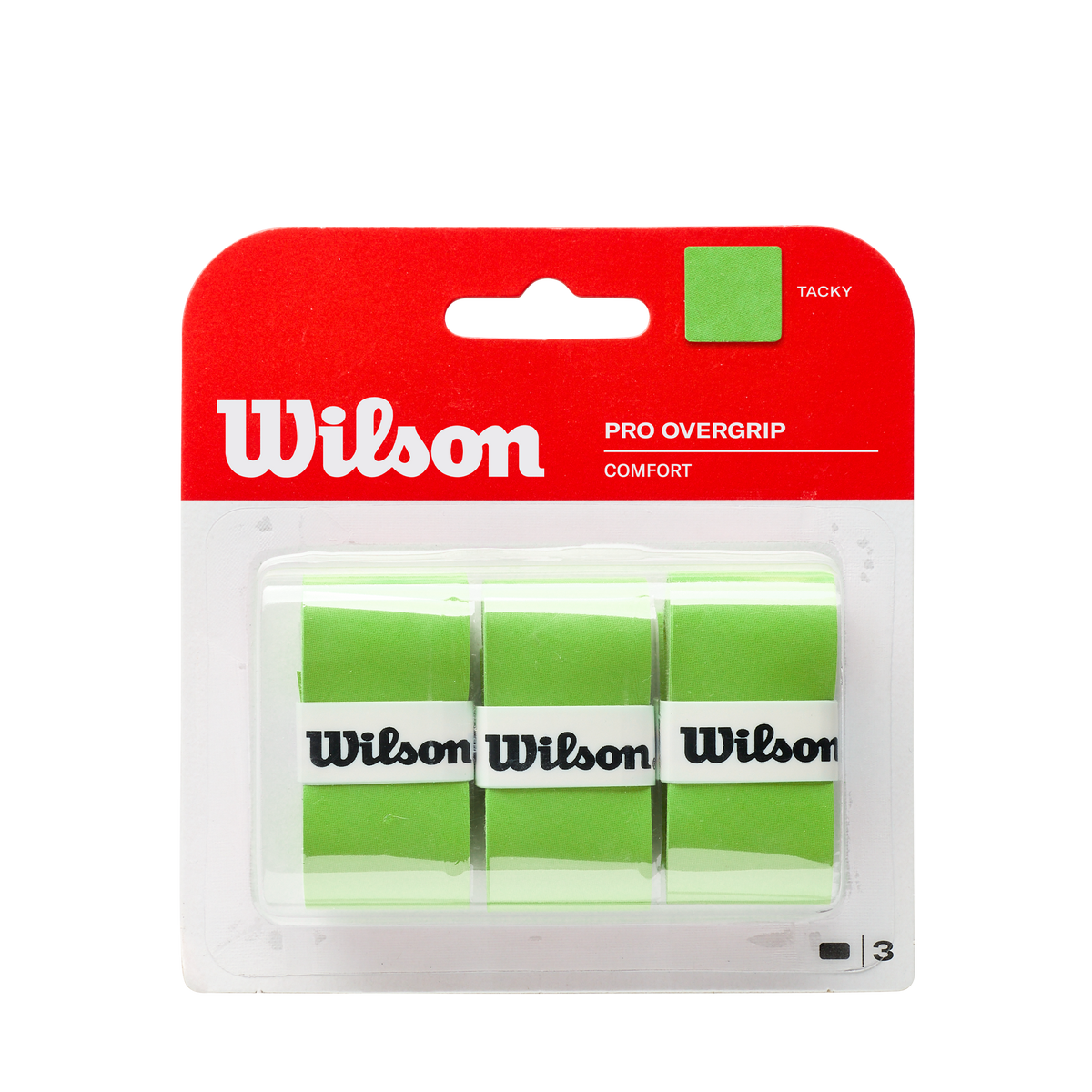 Wilson Pro Overgrip Blade Tennis Overgrips, Green, 3 Pack - main view