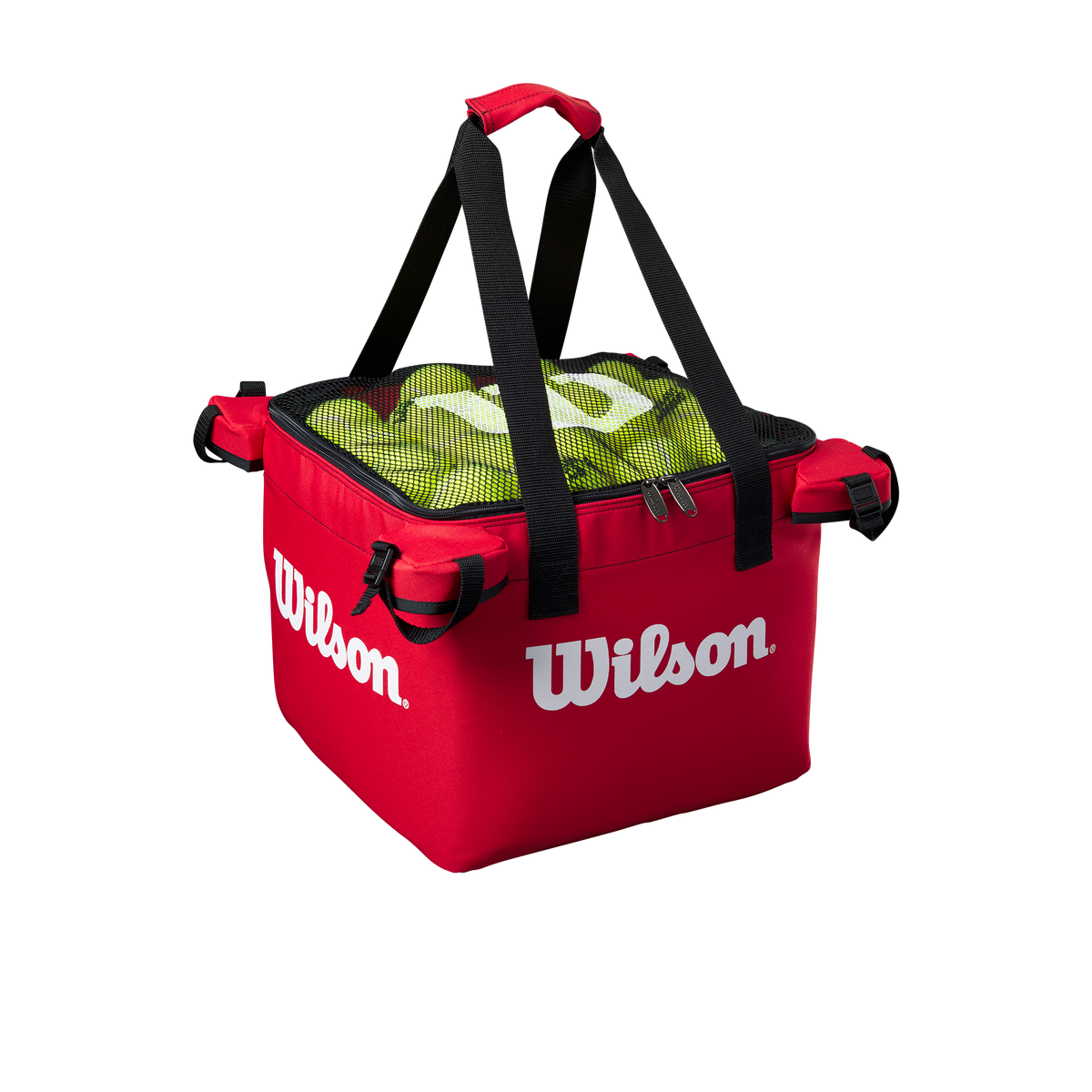 Wilson Tennis Teaching Cart and Bag, 150 Ball Capacity, Red - alternate view 1