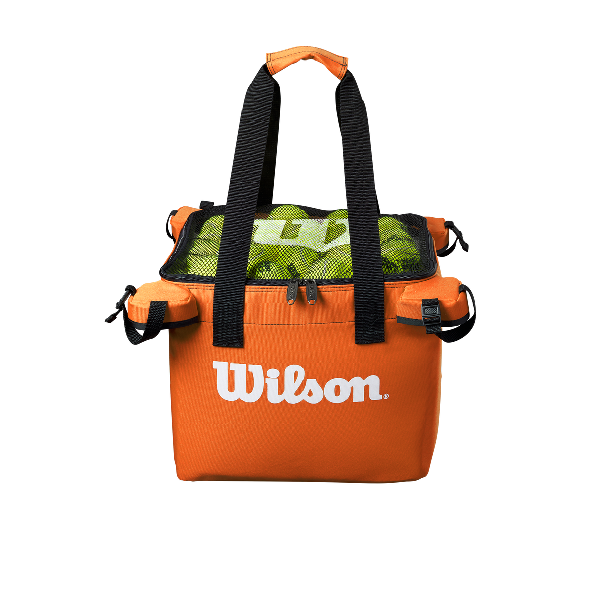 Wilson Tennis Teaching Cart Bag, 150 Ball Capacity, Orange - main view