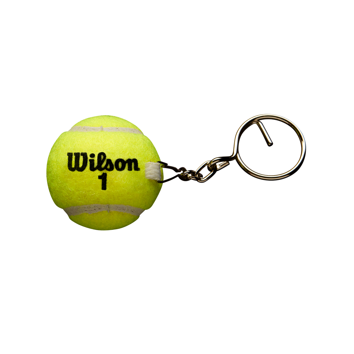 Wilson Tennis Ball Keychain, Mini Felt Tennis Ball, Yellow - main view