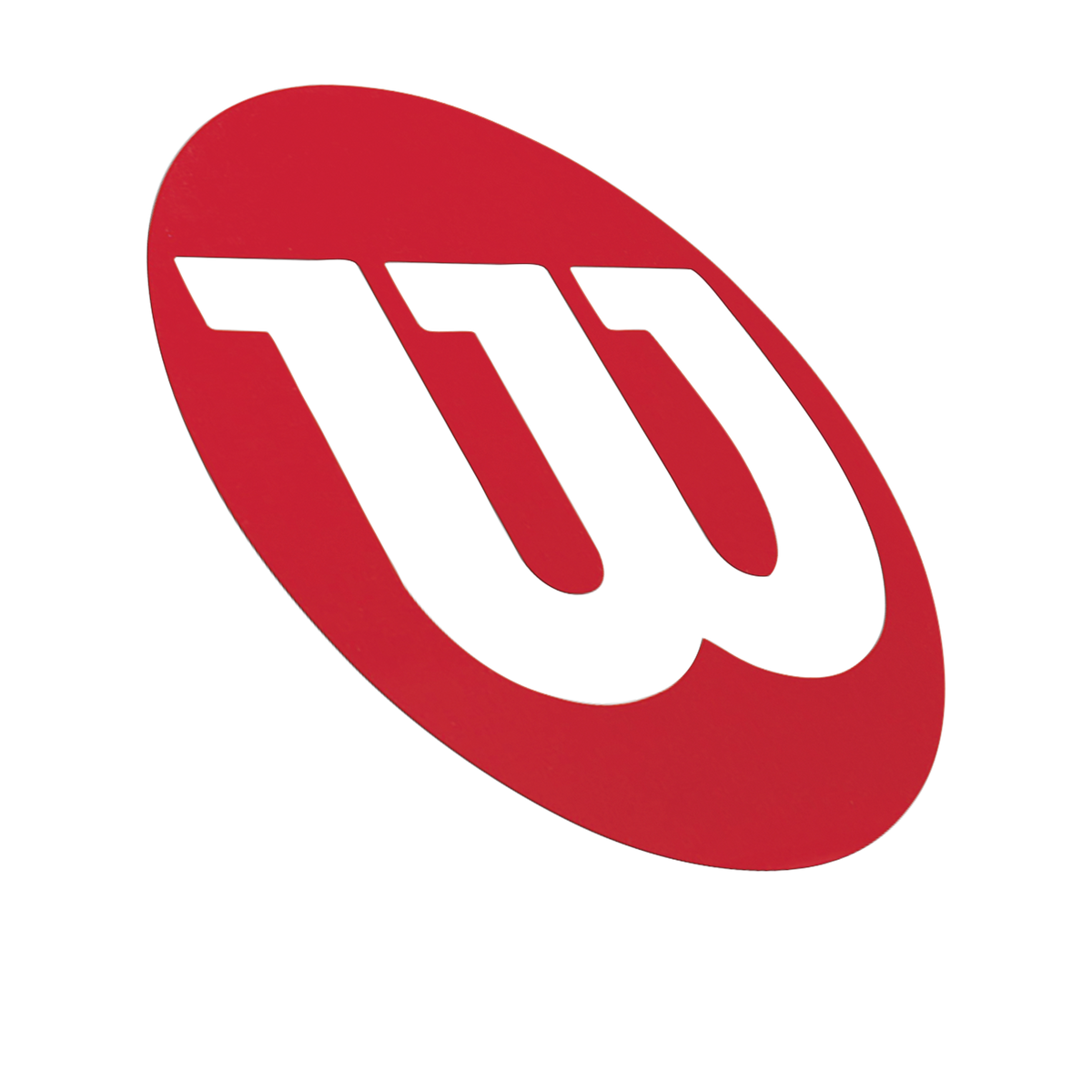 Wilson W Logo Tennis Racket String Stencil, Red - main view