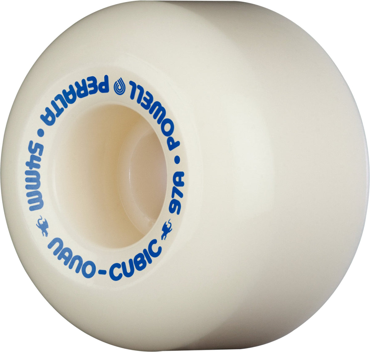 Powell Peralta Nano Cubic Asymmetrical Shape Dragon Formula Wheels 54x36mm 97A - Off White (Set of 4)