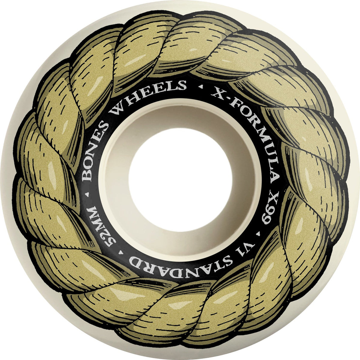 Bones X-Formula V1 Standard 52mm 99a Wheels - White (Set of 4)