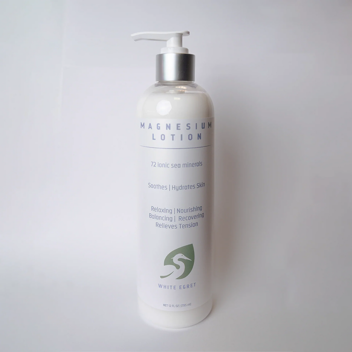 White Egret Soothing Magnesium Lotion, 12 fl oz