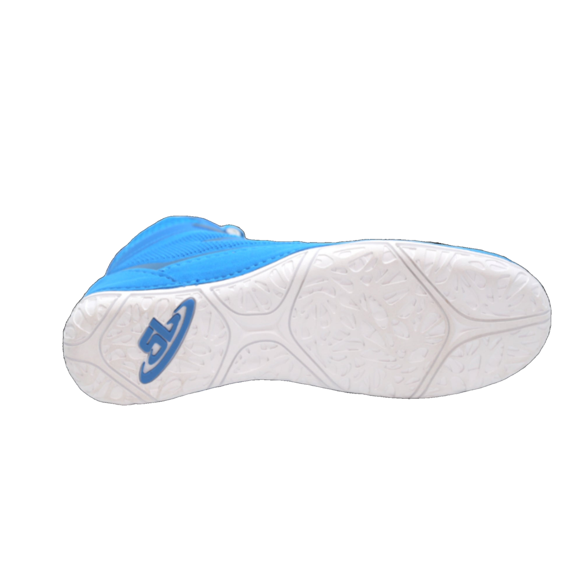 ScrapLife Velocity Wrestling Shoe in Blue/Dark Blue - side view