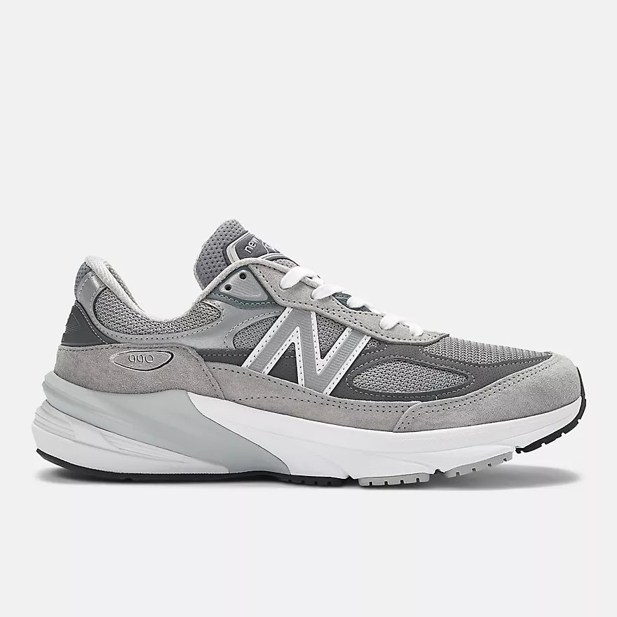 New Balance 990v6 Made in USA Men's Sneakers (2E width) — Grey Suede