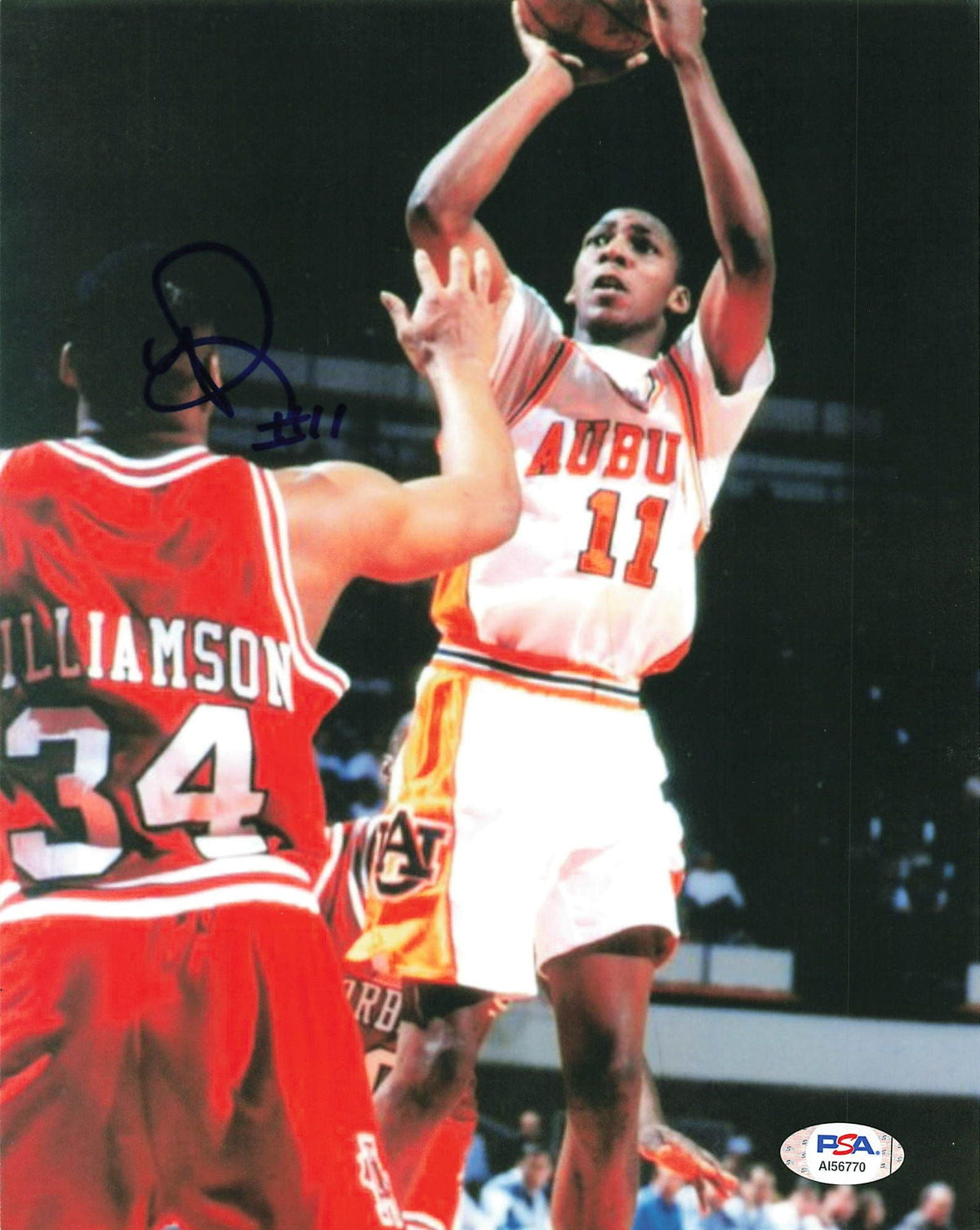 Wesley Person signed 8x10 photo PSA/DNA Auburn Tigers Autographed