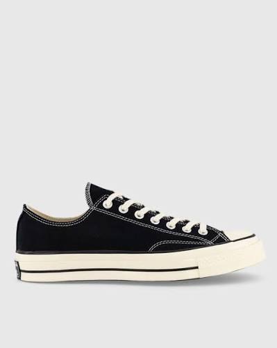 Converse Chuck 70 Men's Sneakers — Black Canvas Low-Top