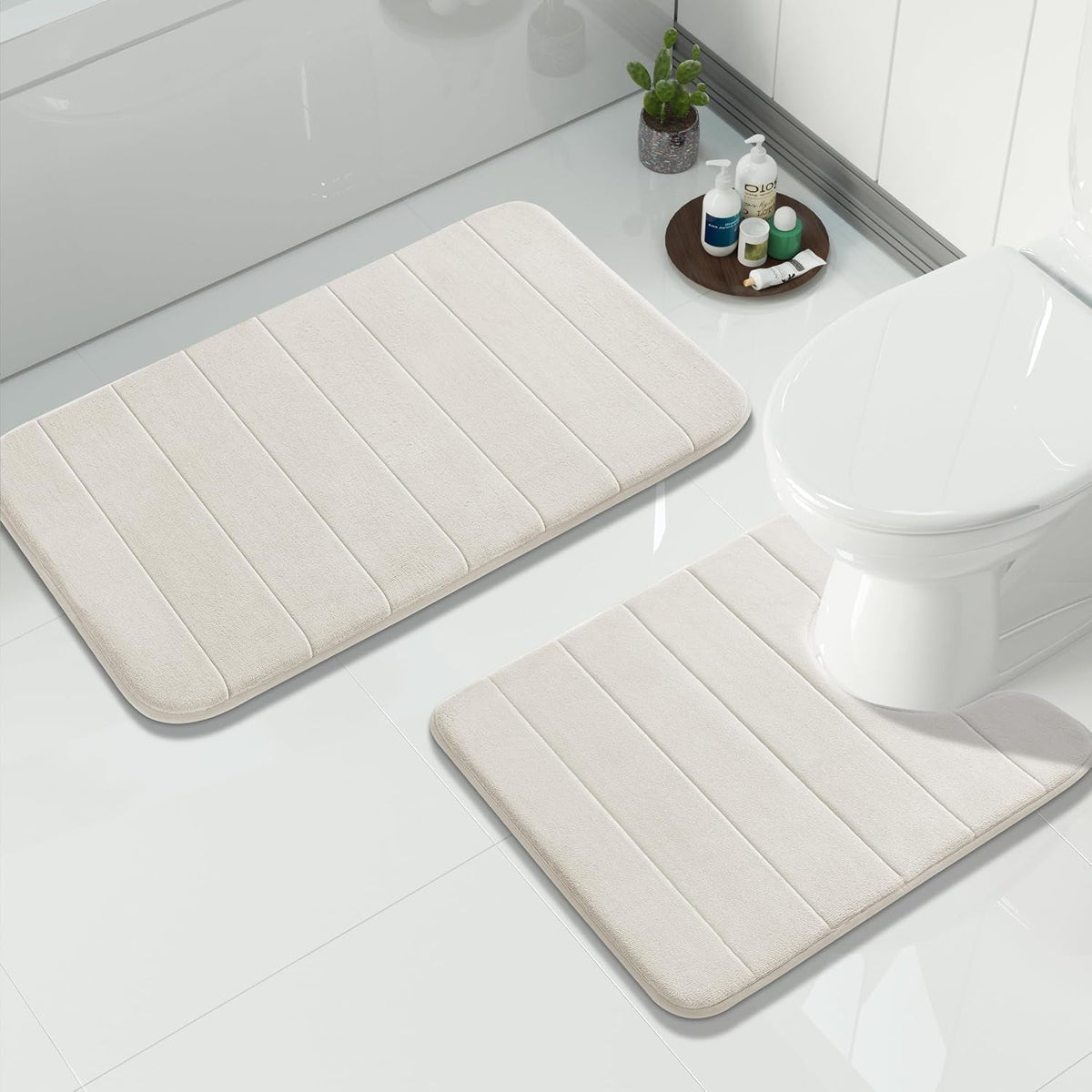 Bath Rug Set, 2-Piece Memory Foam Non-Slip - View 23