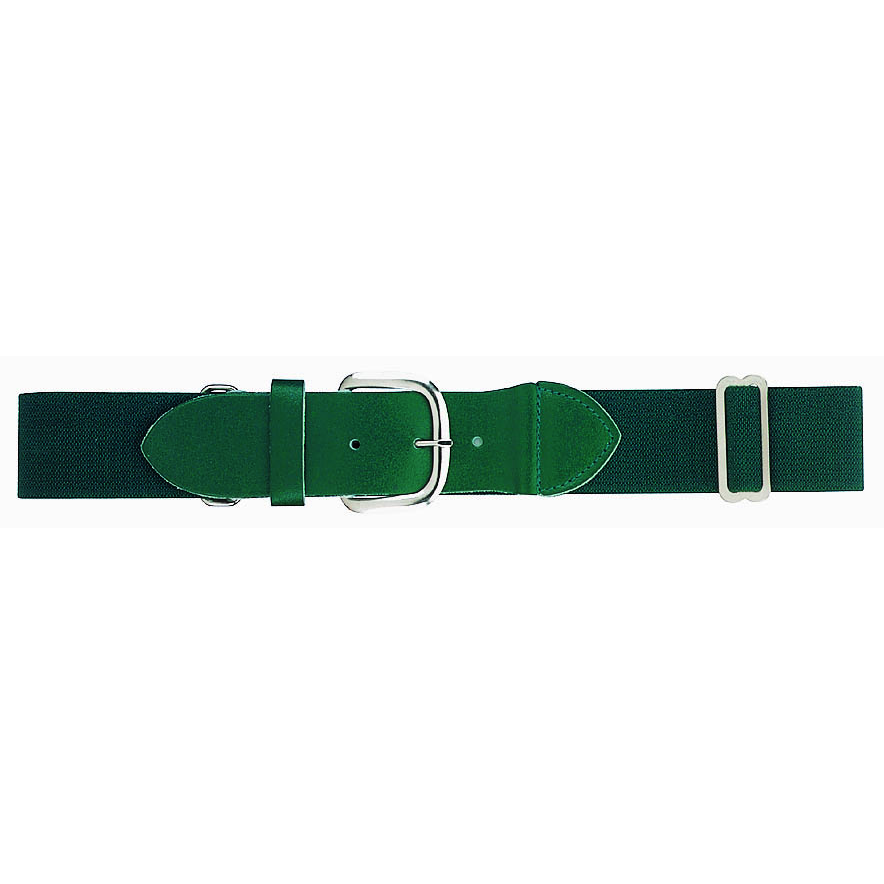 Martin Sports Adult Elastic Baseball Belt, Adjustable 32 to 46 Inch in Dark Green - Front View