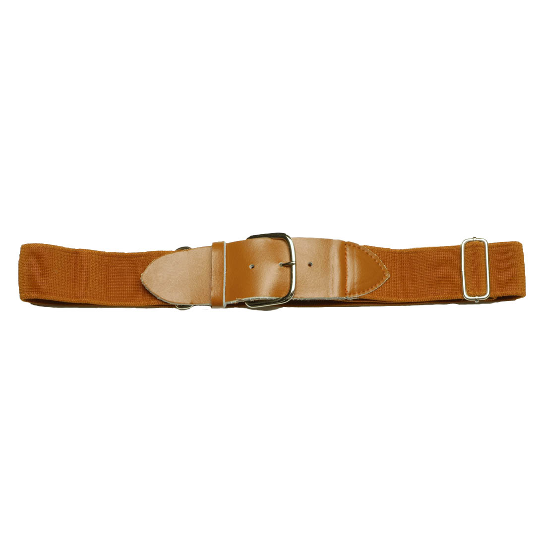Martin Sports Adult Elastic Baseball Belt, Adjustable 32 to 46 Inch in Texas Orange - Front View