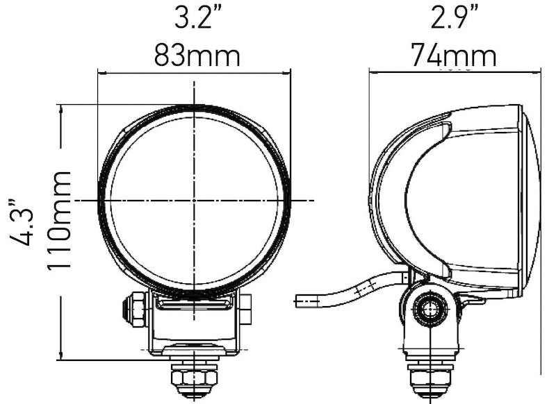 Hella Work Lamp Na 0Gr Md1224 Lt M704 1G0 - View 5