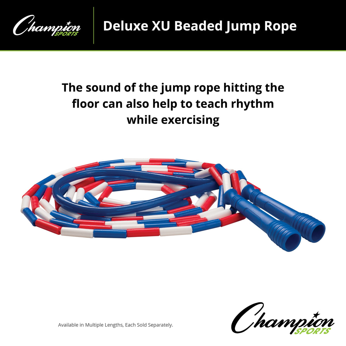 Champion Sports Deluxe XU Beaded Jump Rope - Alternate View 7